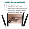 Picture of LUDOUPIER [4+1 Pieces] Tweezers Set with Travel Case, Great Precision Upgrade Professional Anti-rust Alloy Tweezers for Women & Men, Multi-purpose as Eyebrows Facial Hair Ingrown Hair Removal