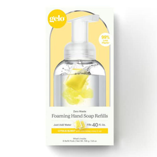 Picture of Gelo - Foaming Hand Soap Refill Pods | Eco-Friendly | 40oz Refill (Lemon, Basil & Geranium)