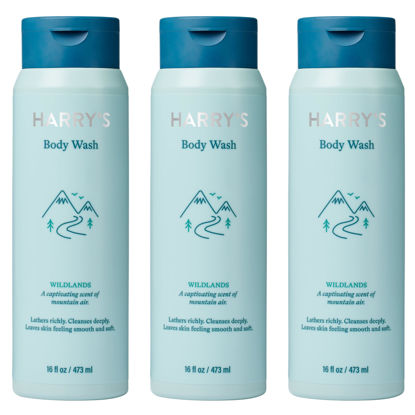 Picture of Harry's Men's Body Wash Shower Gel - Wildlands, 16 Fl Oz (Pack of 3)