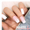 Picture of GAOY White Gel Nail Polish, 16ml Color 1002 Soak Off UV Light Cure Gel Polish for French Tips Nail Art DIY Manicure at Home