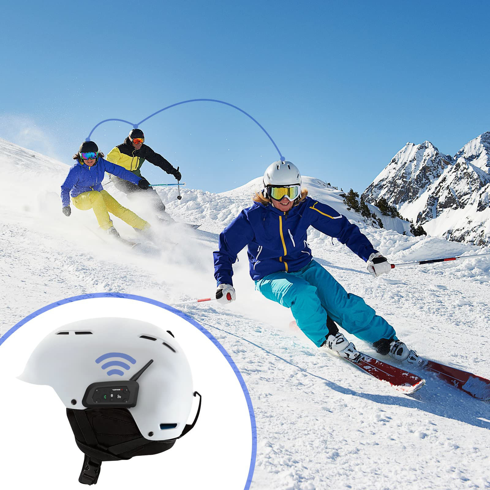 GetUSCart- EJEAS V6 Pro Motorcycle Bluetooth Headset, 2 Riders Intercom ...