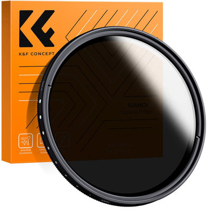 Picture of K&F Concept 82mm Variable ND2-ND400 ND Lens Filter (1-9 Stops) for Camera Lens, Adjustable Neutral Density Filter with Microfiber Cleaning Cloth (B-Series)