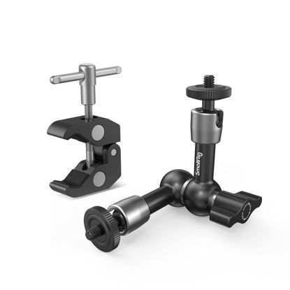 Picture of SmallRig Super Clamp w/ 1/4" and 3/8" Thread and 5.8 Inches Adjustable Friction Power Articulating Magic Arm with 1/4" Thread Screw for LCD Monitor/LED Lights - KBUM2730