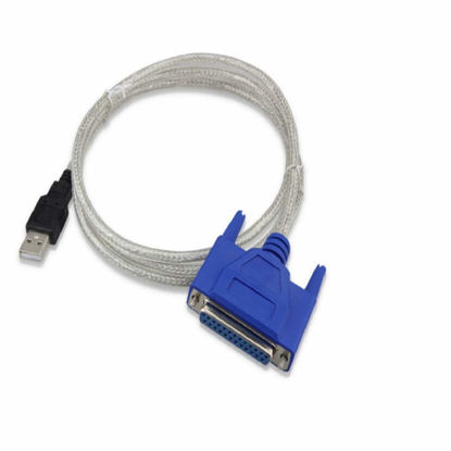 Picture of WESAPPINC USB to 25PIN DB25 Parallel Printer Cable Adapter USB to Female Connector IEEE 1284 Converter for Laptop Desktop PC Supports Windows, Mac OS, Linux, 5ft