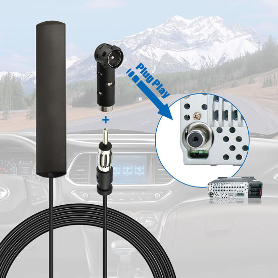 GetUSCart Eightwood Car Stereo FM Radio Antenna, Hidden Windshield