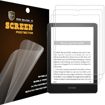Picture of Mr.Shield [3-PACK] Designed For Kindle Paperwhite (11th Gen, 2021 Release) / Kindle Paperwhite Signature Edition (11th Gen, 2021 Release) / Kindle Paperwhite Kids Anti-Glare [Matte] Screen Protector (PET Material)