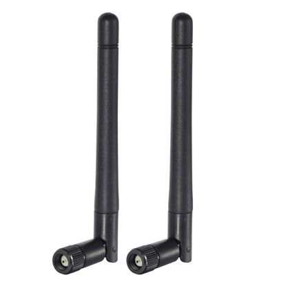 Picture of Bingfu Dual Band WiFi Antenna 3dBi SMA Male Antenna(2-Pack) for Wireless Vedio Security IP Camera Recorder Surveillance Recorder Truck Trailer Rear View Backup Camera Reversing Monitor