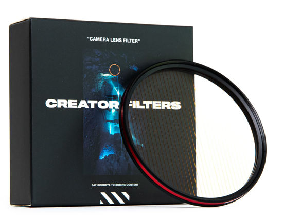 Picture of Creator FX Gold Anamorfake Streak Special Effects Lens Filter | Anamorphic Orange Light Flare Effect Filter for Camera Lens (Fits 82mm, 77mm, 72mm, 67mm)