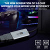 Picture of Newhope Video Capture Card, 4K HDMI to USB C 3.0 Capture Card, 1080P HD 60fps Live and Record Video Audio Grabber for Gaming, Streaming, Teaching, Video Conference