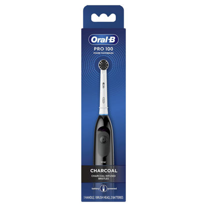 Picture of Oral-B Pro 100 Charcoal, Battery Powered Electric Toothbrush, Black