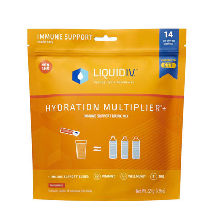 Picture of Liquid I.V. Hydration Multiplier+ Immune Support Drink Mix - Tangerine - 14 Stick Packs