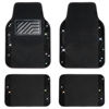 Picture of CAR PASS Bling Rhinestones Diamond Universal Waterproof Car Floor Mat, Crystal Sparkling Shining Glitter Carpet with Anti-Slip PVC Heel Pad, Automotive for SUV,Sedan,Van,4pcs Girl Women Men (Black)