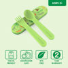 Picture of Bentgo® Kids Utensil Set - Reusable Plastic Fork, Spoon & Storage Case - BPA-Free Materials, Easy-Grip Handles, Dishwasher Safe - Ideal for School Lunch, Travel, & Outdoors (Safari)