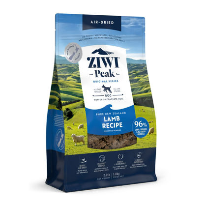 Picture of ZIWI Peak Air-Dried Dog Food - All Natural, High Protein, Grain Free and Limited Ingredient with Superfoods (Lamb, 2.2 lb)