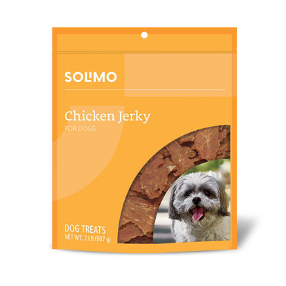 Picture of Amazon Brand - Solimo Chicken Jerky Dog Treats, 2 pounds (Packaging May Vary)