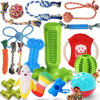 Picture of KIPRITII Dog Chew Toys for Puppy - 20 Pack Puppies Teething Chew Toys for Boredom, Pet Dog Toothbrush Chew Toys with Rope Toys, Treat Balls and Dog Squeaky Toy for Puppy and Small Dogs