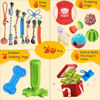 Picture of KIPRITII Dog Chew Toys for Puppy - 20 Pack Puppies Teething Chew Toys for Boredom, Pet Dog Toothbrush Chew Toys with Rope Toys, Treat Balls and Dog Squeaky Toy for Puppy and Small Dogs