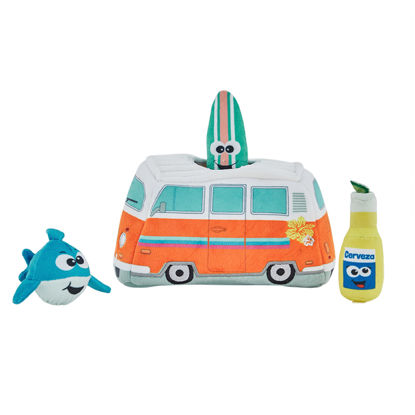 Picture of Outward Hound Hide A Surf Van Plush Dog Toy Puzzle