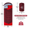Picture of oaskys Camping Sleeping Bag - 3 Season Warm & Cool Weather - Summer Spring Fall Lightweight Waterproof for Adults Kids - Camping Gear Equipment, Traveling, and Outdoors