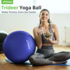 Picture of Trideer Yoga Ball - Exercise Ball for Workout pilates Stability - Anti-Burst and Slip Resistant for physical therapy, Birthing, Stretching & Core Workout, Office Ball Chair, Flexible Seating, Home Gym