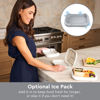 Picture of Bentgo® Kids Chill Lunch Box - Bento-Style Lunch Solution with 4 Compartments and Removable Ice Pack for Meals and Snacks On-the-Go - Leak-Proof, Dishwasher Safe, Patented Design (Gray)