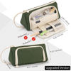 Picture of EASTHILL Big Capacity Pencil Case High Large Storage Pouch Marker Pen Case Simple Stationery Bag School College Office Organizer for Teens Girls-Deep Green