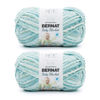 Picture of Bernat Baby Blanket Blue Green Yarn - 2 Pack of 300g/10.5oz - Polyester - 6 Super Bulky - 220 Yards - Knitting/Crochet