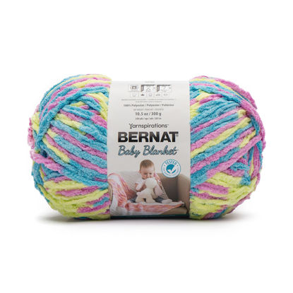Picture of Bernat Baby Blanket BB Jelly Beans Yarn - 1 Pack of 10.5oz/300g - Polyester - #6 Super Bulky - 220 Yards - Knitting/Crochet