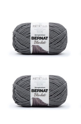 Picture of Bernat Blanket Dark Gray Yarn - 2 Pack of 300g/10.5oz - Polyester - 6 Super Bulky - 220 Yards - Knitting/Crochet