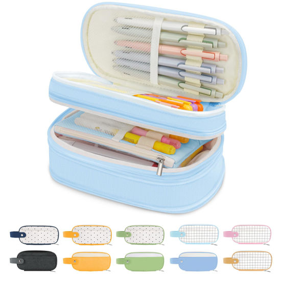  Sooez Super Large Pencil Case, Expandable Extra Big Capacity  Pencil Pouch Pen Holder Box Organizer, Portable High Capacity Stationery  Bag, Cute Aesthetic School Supplies For Teen Girls, College : Office
