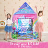 Picture of W&O Rainbow Unicorn Tent for Girls with Magical Unicorn Sounds, Unicorn Toys for Girls, Princess Tent for Girls, Unicorns Gifts for Girls, Outdoor & Indoor Tent, Play Tents for Girls