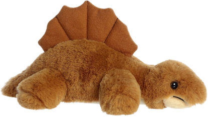 Picture of Aurora® Adorable Mini Flopsie™ Edaphosaurus Stuffed Animal - Playful Ease - Timeless Companions - Brown 8 Inches