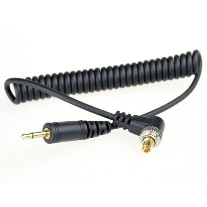 Picture of DSLRKIT 2.5mm to Male Flash PC Sync Cable Cord with Screw Lock