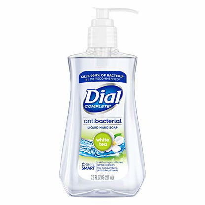 Picture of Dial Antibacterial Liquid Hand Soap, White Tea, 7.5 Fl Oz (Pack of 12)