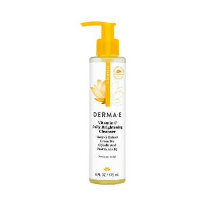 Picture of DERMA-E Vitamin C Cleanser - Daily Brightening Cleanser - Hydrating Face Wash to Even Out Skin Tone - Moisturizing Face Cleanser for a Radiant Glow, 6 fl oz