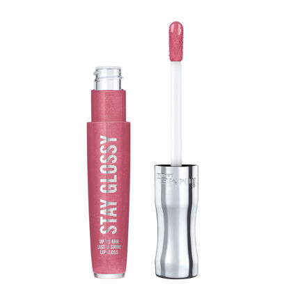 Picture of Rimmel Stay Glossy 6 Hour Lipgloss, Stay My Rose, 0.18 Fl Oz (Pack of 1)