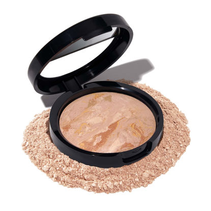 Picture of LAURA GELLER NEW YORK Award-Winning Baked Balance-n-Brighten Color Correcting Powder Foundation - Fair - Buildable Light to Medium Coverage - Demi-Matte Natural Finish