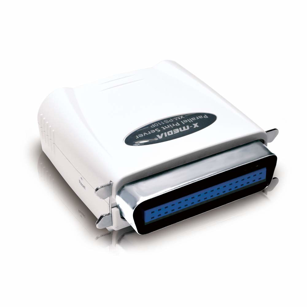 GetUSCart- X-MEDIA XM-PS110P 1-Port 10/100Mbps Fast Ethernet Parallel ...