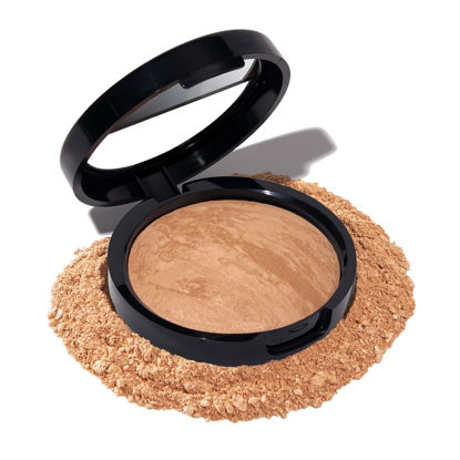 Picture of LAURA GELLER NEW YORK Award-Winning Baked Balance-n-Brighten Color Correcting Powder Foundation - Golden Medium - Buildable Light to Medium Coverage - Demi-Matte Natural Finish