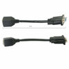 Picture of XMSJSIY DB9 RS232 to RJ45 Extender, DB9 9-Pin Serial Port Female&Male to RJ45 CAT5 CAT6 Ethernet LAN Extend Adapter Cable-2pcs (2-Cable)