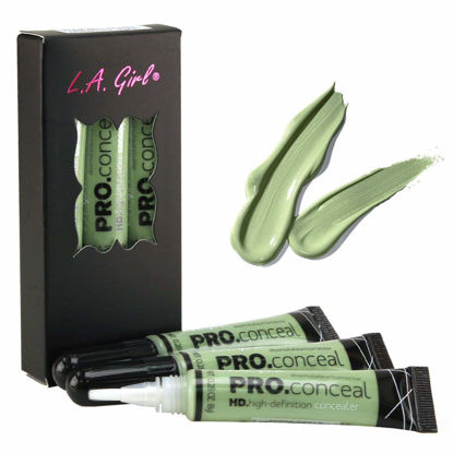 Picture of (CHOOSE YOUR COLOR) LA Girl HD Conceal High Definition Concealer 13 Color Choices (Green)