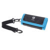 Picture of Memory Card Wallet - SD Card Storage - Slim and Foldable with Transparent Slots - Can Carry Up to 15 SD Cards - Straps with Tether Included - (Black/Blue)