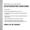 Picture of NO FADE FRESH Metallic Silver Hair Color Depositing Conditioner with BondHeal Bond Rebuilder - Maintain & Refresh Silver Color, Deep Conditioner Hair Mask - Sulfate, Paraben & Ammonia Free 6.4 oz