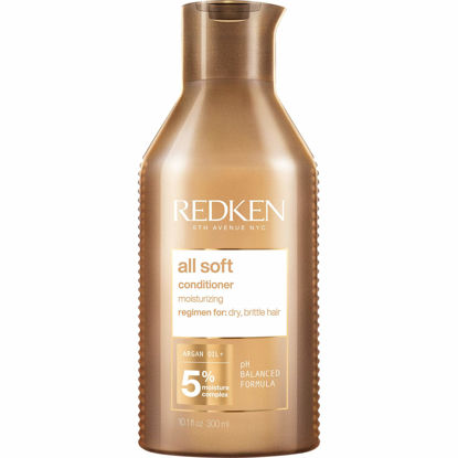 Picture of Redken All Soft Conditioner | For Dry / Brittle Hair | Moisturizes & Provides Intense Softness | With Argan Oil | 10.1 Fl Oz (Pack of 1)