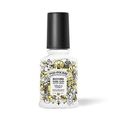 Picture of Poo-Pourri Before-You-Go Toilet Spray, Original Citrus, 2 Fl Oz - Lemon, Bergamot and Lemongrass