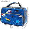 Picture of FlowFly Kids Lunch box Insulated Soft Bag Mini Cooler Back to School Thermal Meal Tote Kit for Girls, Boys, Colorful-Shark