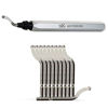 Picture of AFA Tooling - Deburring Tool with 10 Extra High Speed Steel Blades - Works on Metal, Resin, PVC Pipes, Copper, Plastic and 3D Printed Edges - Plumbing & 3D Printing Burr Removal Reamer Tool