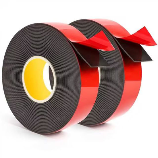 EMITEVER Double Sided Tape Heavy Duty Mounting Tape 165ft x 094in Adhesive Foam Tape 3M Quality for Car Decor Outdoor Home Office Decor, Black, 16ft