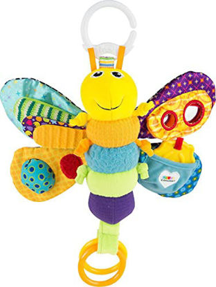 Picture of Lamaze Clip and Go Freddie the Firefly Clip On Stroller Toy - Soft Baby Hanging Toys - Baby Crinkle Toys with High Contrast Colors - Baby Travel Toys Ages 0 Months and Up