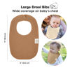 Picture of 8-Pack Organic Baby Bibs for Girls & Boys - Teething Baby Bibs for Boy, Girl - Newborn Bibs for Baby Girl, Boy (Terracotta)
